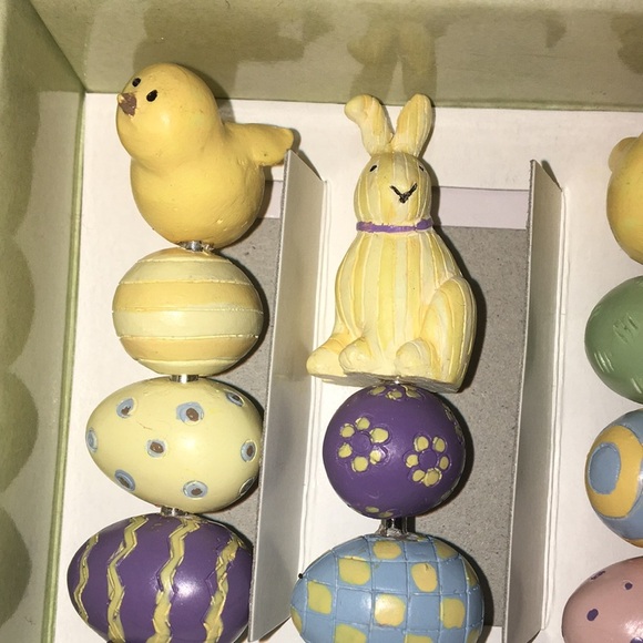 Vintage IOB Debbie Mumm Set of 4 Spring Beaded Spreaders - Picture 5 of 5